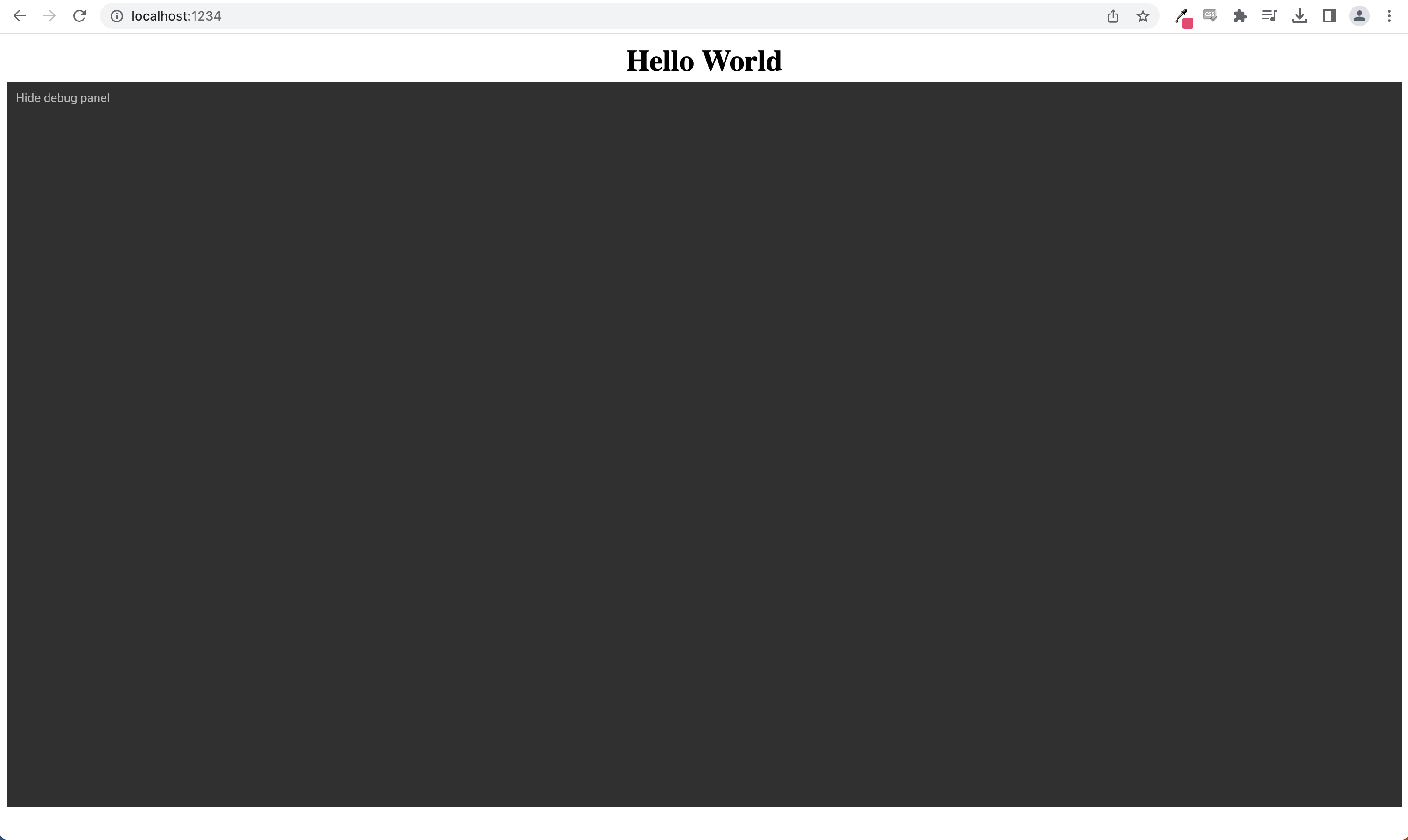 the styled editor loaded on the webpage