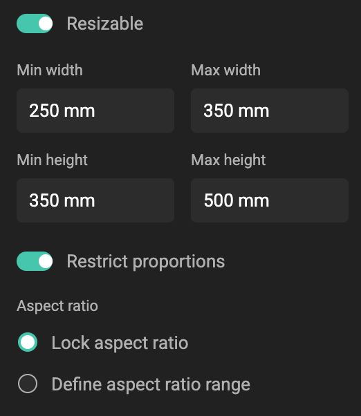 Lock Aspect Ratio